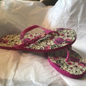 Coach Flip Flops Sz 10